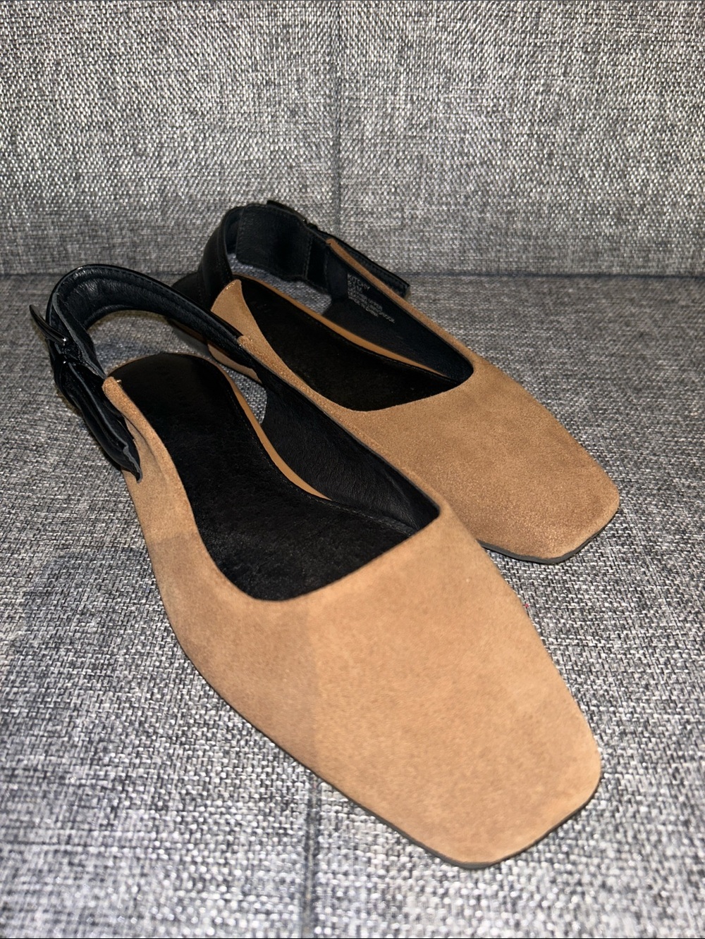 Sanctuary KITCHY Slingback Flat in brown suede